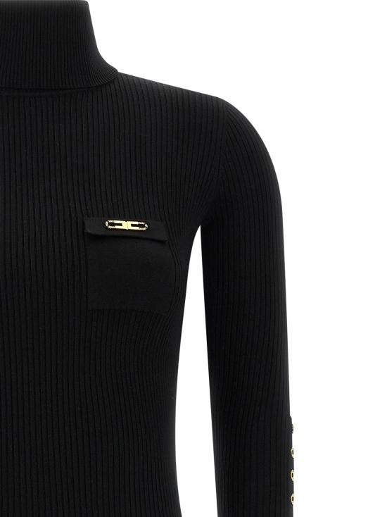 25FW 엘리자베타프랜치 미디 원피스 AM23B56E2110 Black - ELISABETTA FRANCHI