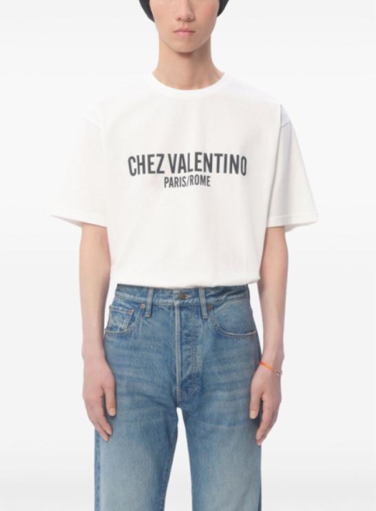 25SS 발렌티노 가라바니 반팔 티셔츠 6V3MG16PAPAG A03 - VALENTINO GARAVANI