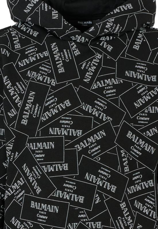 25FW [키즈] 발망 니트/스웻셔츠 BX4P60 Z3331 930BC BLACK - BALMAIN