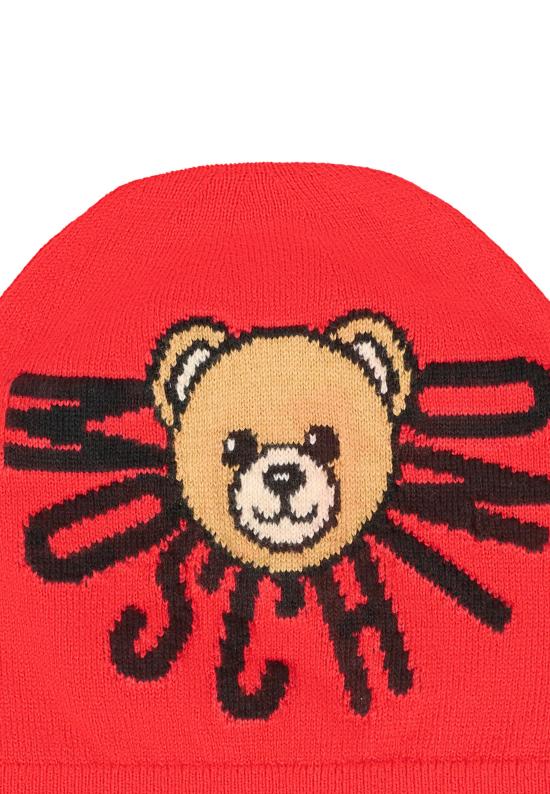 25FW [키즈] 모스키노 모자 HUX02O LHE43 50109 RED - MOSCHINO