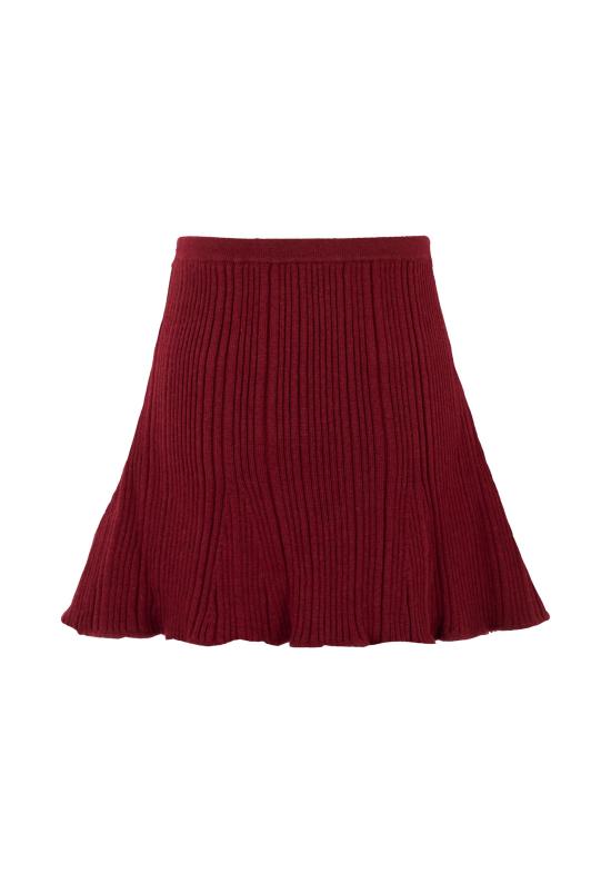 25FW [키즈] 셀프 포트레이트 스커트 AW25 700SK BU BORDEAUX - SELF PORTRAIT