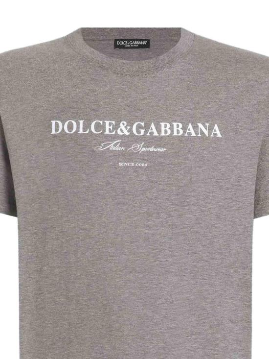 25FW 돌체앤가바나 프린트 코튼 티셔츠 G8RN8TG7O9YS8291 Grey - DOLCE & GABBANA