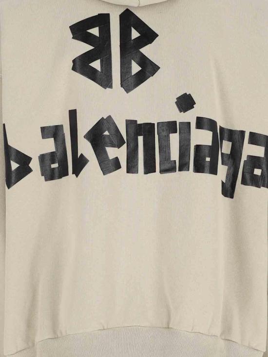 25FW 발렌시아가 테이프 포켓 후디 744441TSV869501 - BALENCIAGA