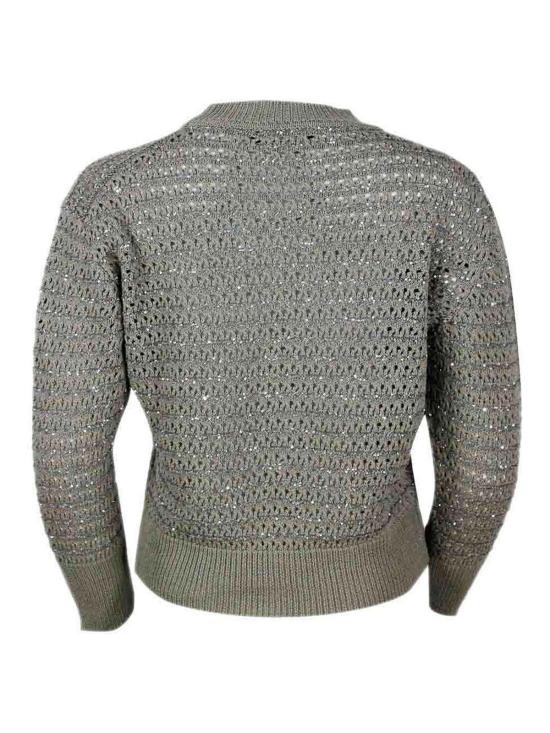 26SS 파비아나 필리피 루렉스 디테일 스웨터 MAD275F570L3538195 Dark Grey - FABIANA FILIPPI