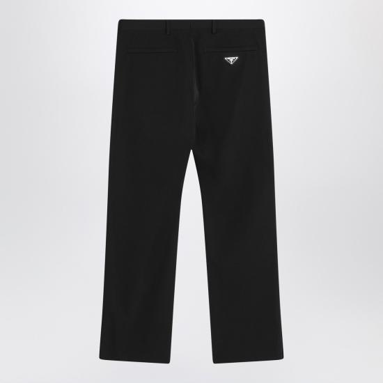 25FW 프라다 스트레이트 팬츠 SPH25211QL Black - PRADA