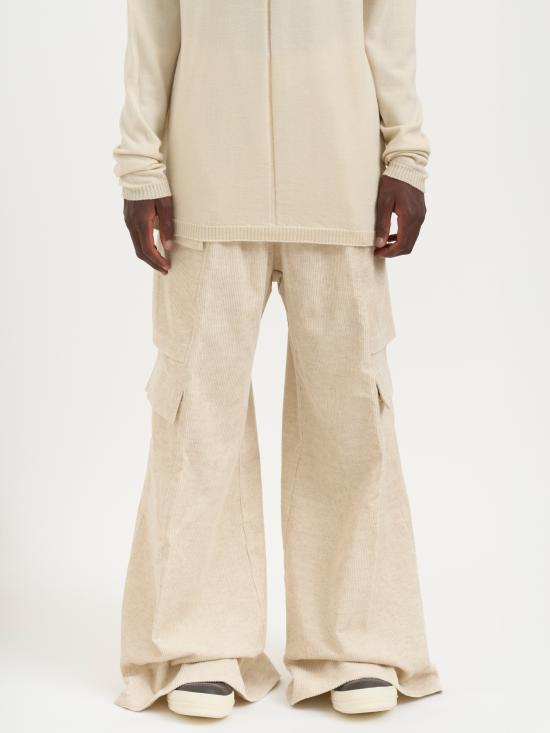 25FW 릭 오웬스 스트레이트 팬츠 MRU02E1339MLC21 Cream