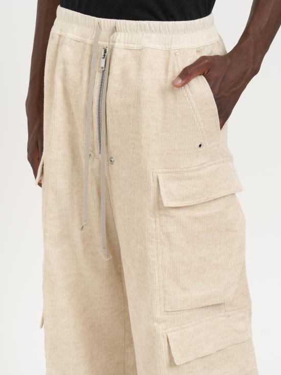 25FW 릭 오웬스 스트레이트 팬츠 MRU02E1339MLC21 Cream - RICK OWENS