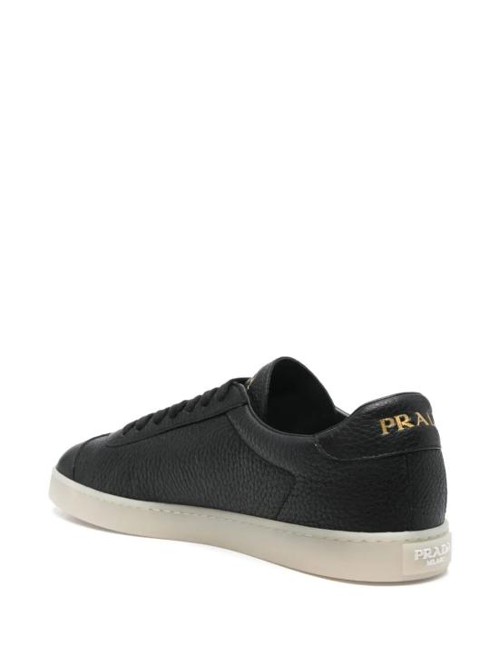 25FW 프라다 삼각 로고 레더 로우 스니커즈 2EE394FG000 013 F0632 NERO - PRADA