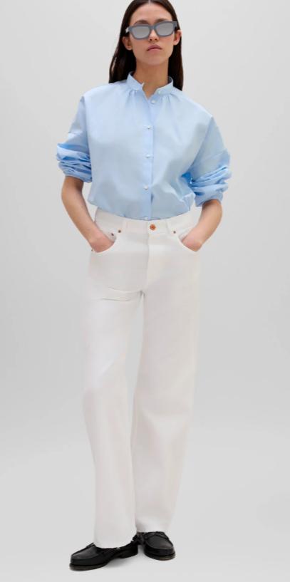 25SS 아스페시 스트레이트 팬츠 0185 L05410072 White - ASPESI