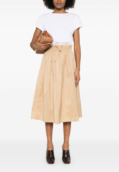 25SS 파비아나 필리피 숏 원피스 ABD275F626L374 VR1 Bianco ottico sabbia - FABIANA FILIPPI