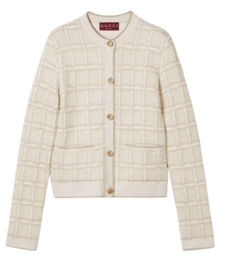 25SS 구찌 가디건 805754 XKEDI9237 White