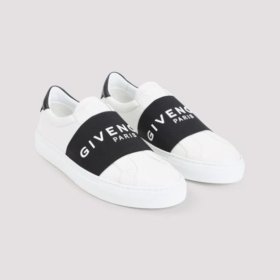 25FW 지방시 엘라스틱 밴드 어반 스트리트 레더 스니커즈 BH00AXH1W4116 WHITE - GIVENCHY