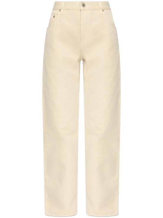 25SS 버버리 로고 패치 스트레이트 레그 바지 8101479 B8622 Oat