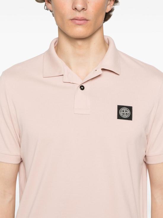 25SS 스톤 아일랜드 폴로 티셔츠 K1S1522002SC SS018V0082 Pink - STONE ISLAND
