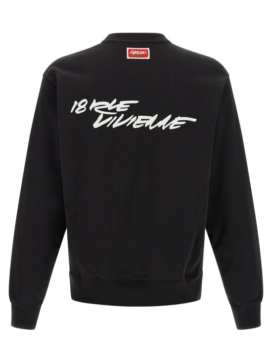 25FW 겐조 긴팔 티셔츠 FF65SW2524MC99J Black - KENZO