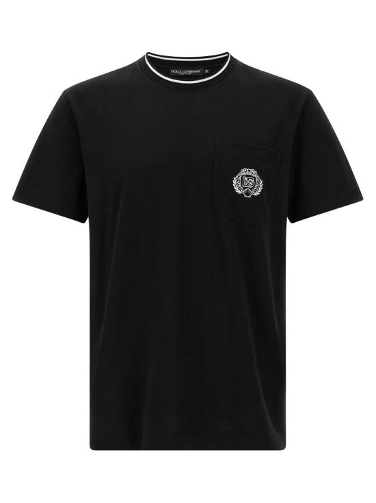 25FW 돌체앤가바나 반팔 티셔츠 G8RA2ZFU7EQN0000 Black