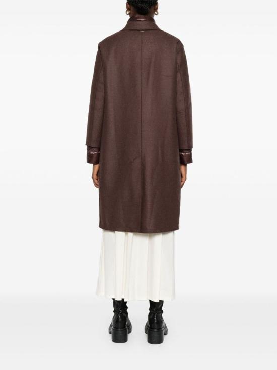 25FW 에르노 펠트 울 & 울트라라이트 나일론 리조트 코트  PI00153DR333728810 FONDENTE - HERNO