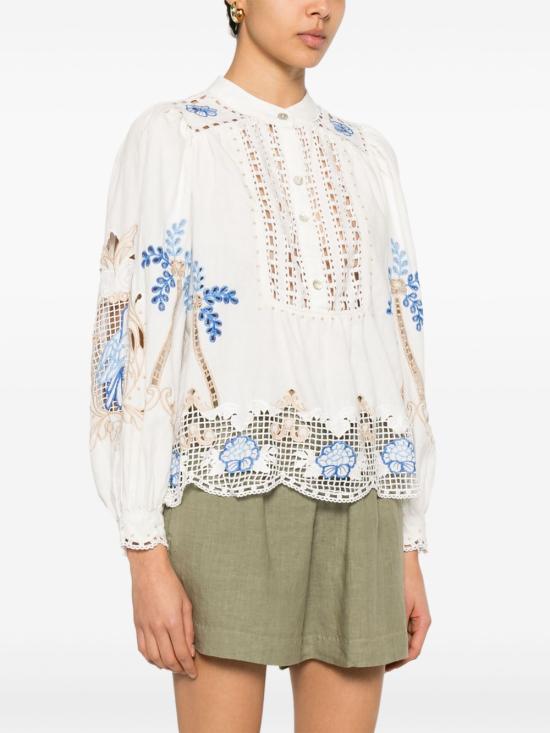 25FW 팜 리오 블라우스 332825 L0025 Off white - FARM RIO