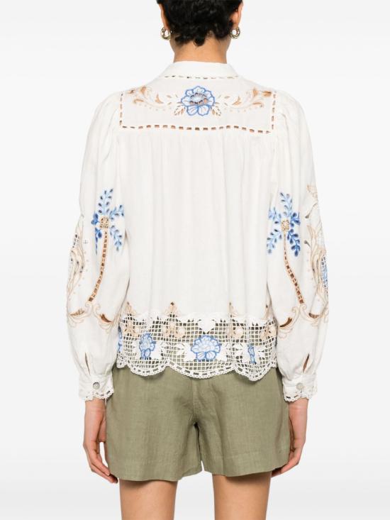 25FW 팜 리오 블라우스 332825 L0025 Off white - FARM RIO