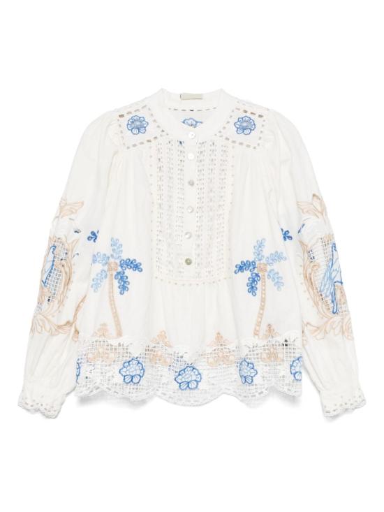 25FW 팜 리오 블라우스 332825 L0025 Off white - FARM RIO