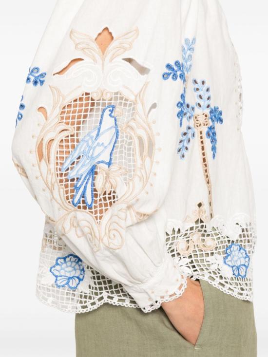 25FW 팜 리오 블라우스 332825 L0025 Off white - FARM RIO