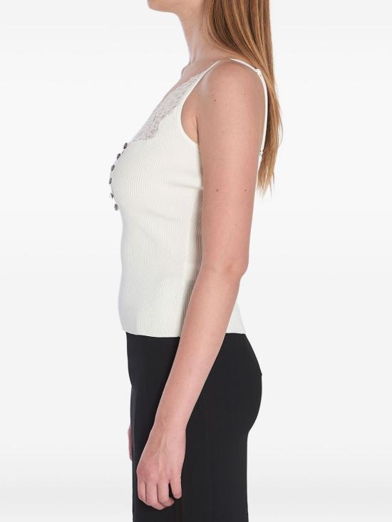 25FW 셀프 포트레이트 민소매 티셔츠 042T W WHITE - SELF PORTRAIT