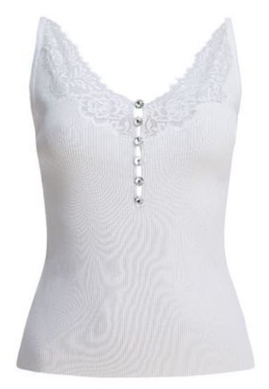 25FW 셀프 포트레이트 민소매 티셔츠 042T W WHITE