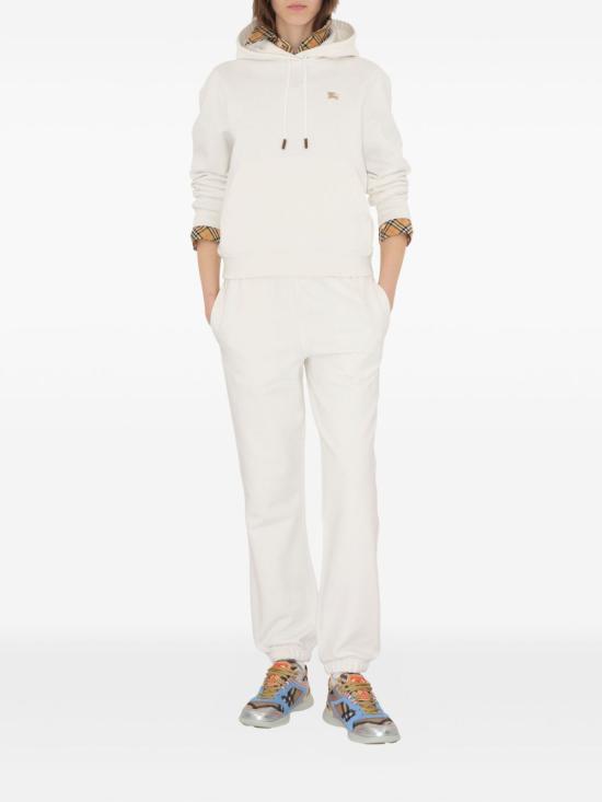 24FW 버버리 크로스 스티치 이퀘스트리안 나이트 로고 코튼 후드  8110965 B7078 - BURBERRY