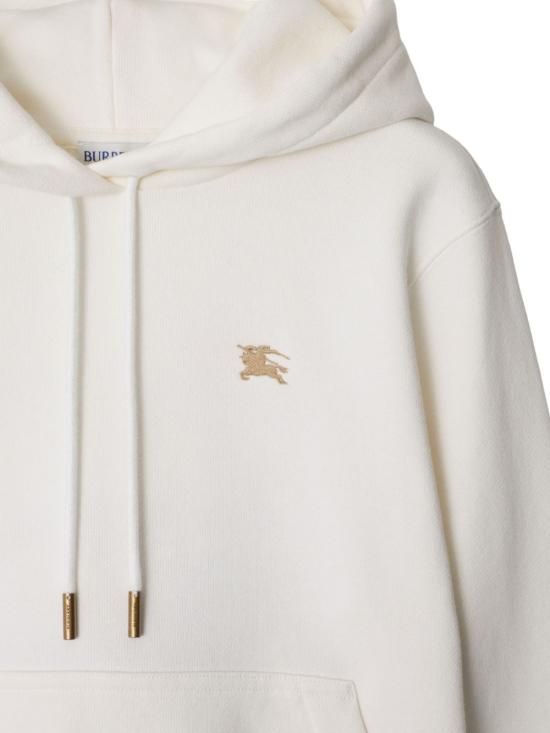 24FW 버버리 크로스 스티치 이퀘스트리안 나이트 로고 코튼 후드  8110965 B7078 - BURBERRY