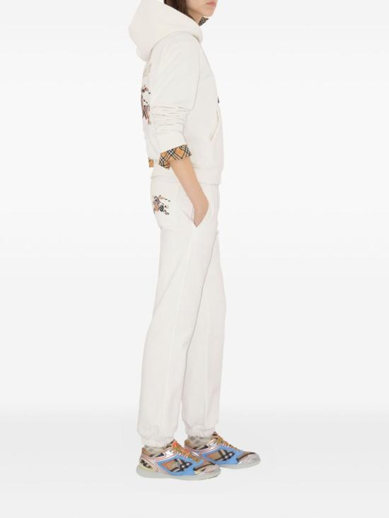 24FW 버버리 크로스 스티치 이퀘스트리안 나이트 로고 코튼 후드  8110965 B7078 - BURBERRY