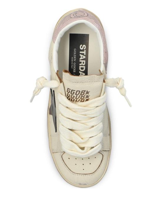 25FW 골든구스 STARDAN 스타단 스니커즈  GWF00128 F00727682942 White brown gunmetal pink - GOLDEN GOOSE