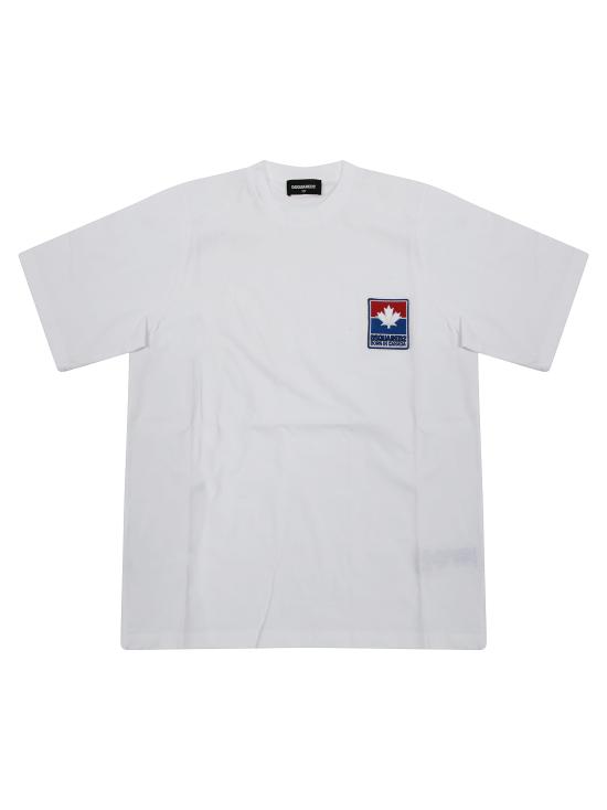 25FW [키즈] 디스퀘어드2 티셔츠 DQ2992 D0ACD DQ100 BIANCO