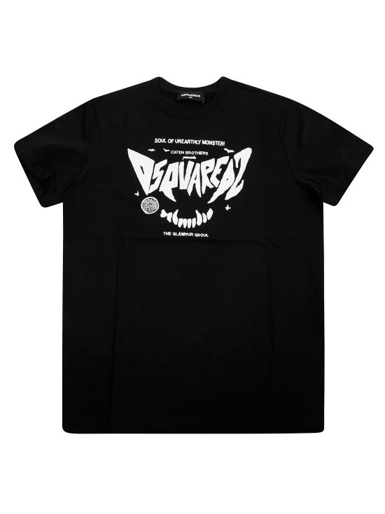 25FW [키즈] 디스퀘어드2 티셔츠 DQ2981 D004G DQ900 NERO