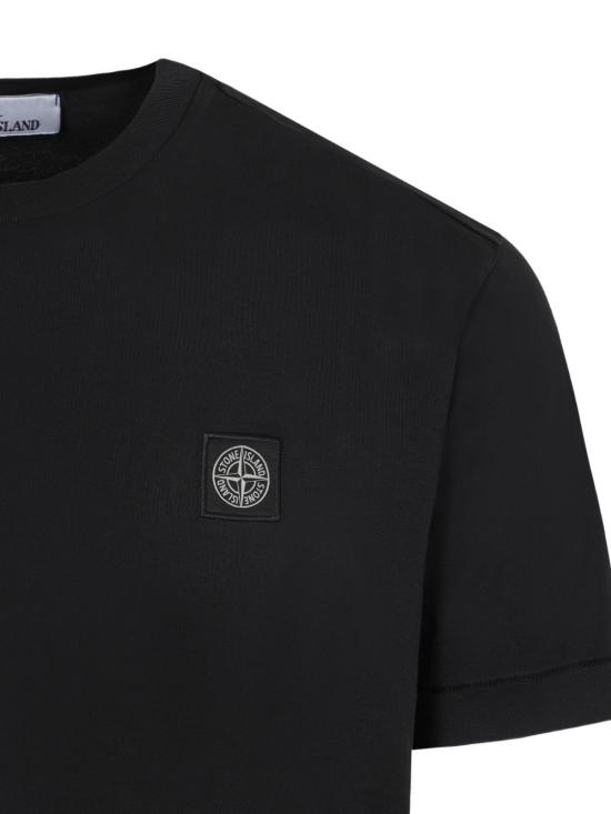 25FW 스톤 아일랜드 반팔 티셔츠 K2S152100027 S0013V0029 Black - STONE ISLAND