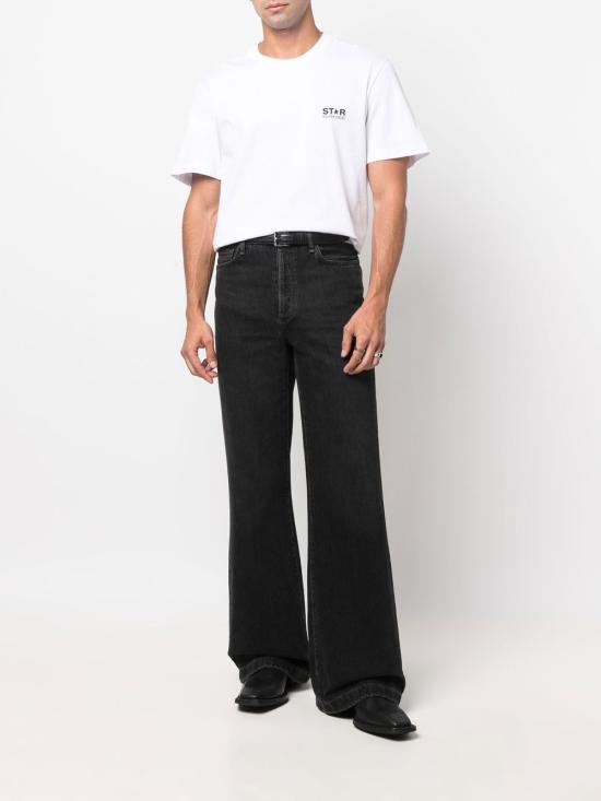 25FW 골든구스 반팔 티셔츠 GMP01220 P00059310364 Optic white - GOLDEN GOOSE