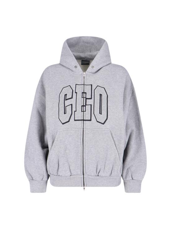 25FW 발렌시아가 후드 집업 833399 TSVP2 1300 Grey