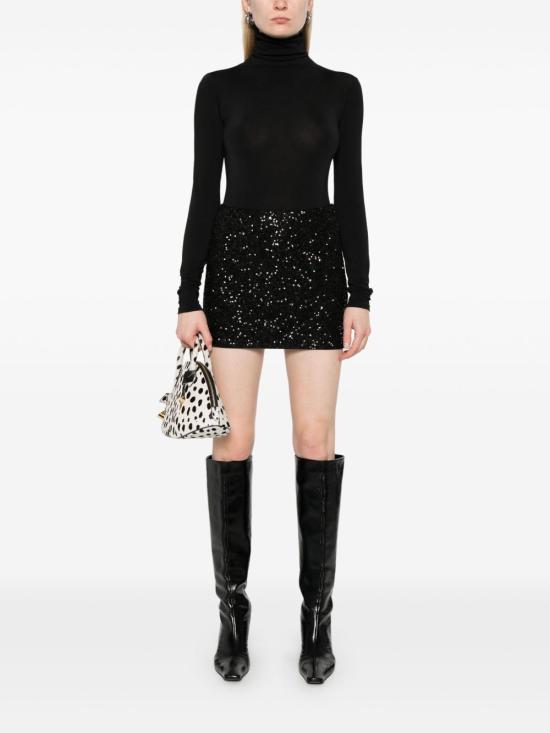 25FW 월포드 바디수트 티셔츠 2366575 750847005 Black - WOLFORD