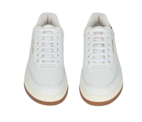 24FW 생로랑 스니커즈 819478 00NI09061 Blanc optique nero - SAINT LAURENT