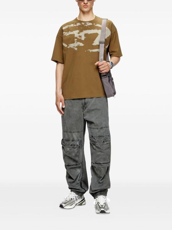 25FW 디젤 반팔 티셔츠 A13049 0DQAU5FP - DIESEL