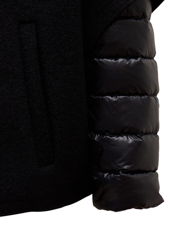 25FW 에르노 펠트 울 & 울트라라이트 나일론 리조트 케이프 PI00154DR 333729300 Black - HERNO