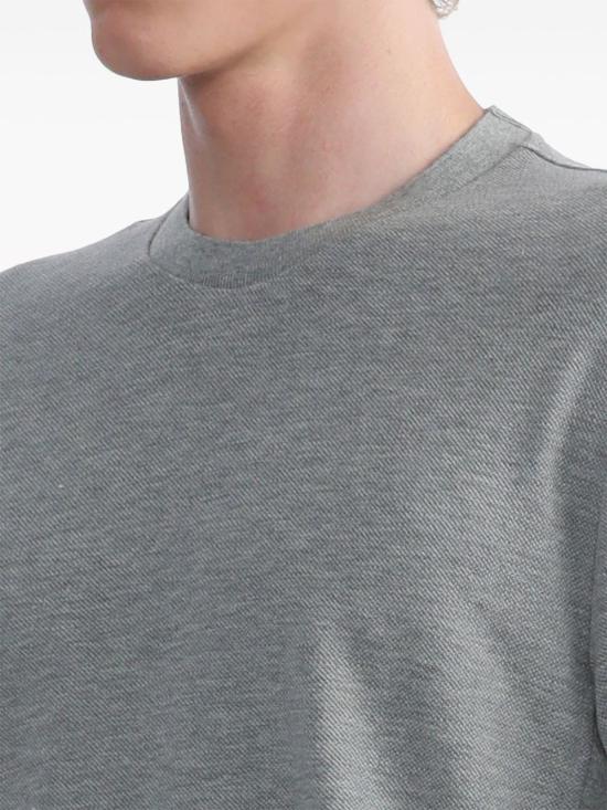 25FW 톰브라운 반팔 티셔츠 MJS123A 00050055 Lt grey - THOM BROWNE