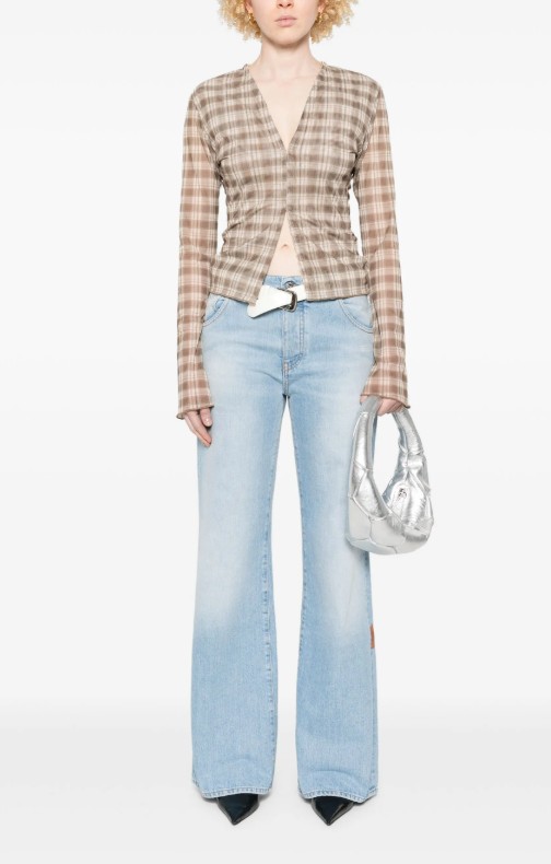 25SS 오프화이트 데님 팬츠 OWYA062S25 DEN0014001 Bleach white - OFF WHITE