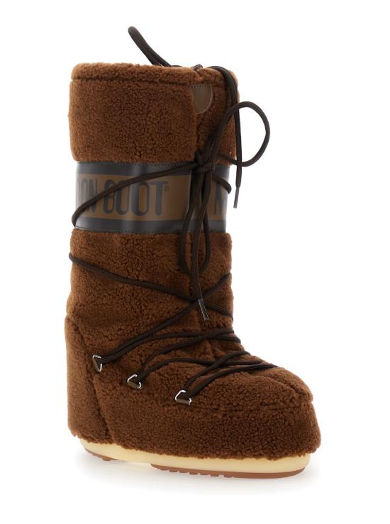 25FW 문부츠 아이콘 플리스 부츠 80D1403080M004 Brown - MOON BOOT