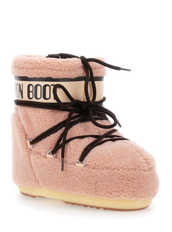 25FW 문부츠 아이콘 나일론 로우 부츠 80D1409700J001 Pink - MOON BOOT