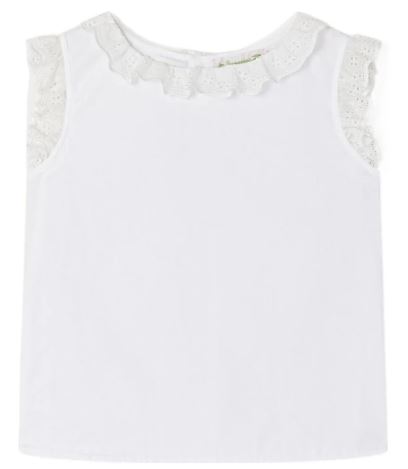 25SS [키즈] 봉쁘앙 셔츠 S05GBLW00022 Blanc lait