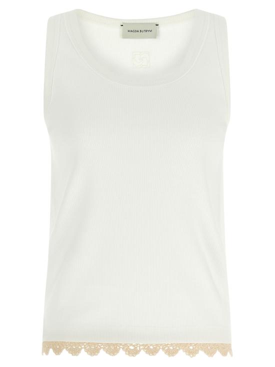 25FW 마그다뷰트림 민소매 티셔츠 179725WHITE