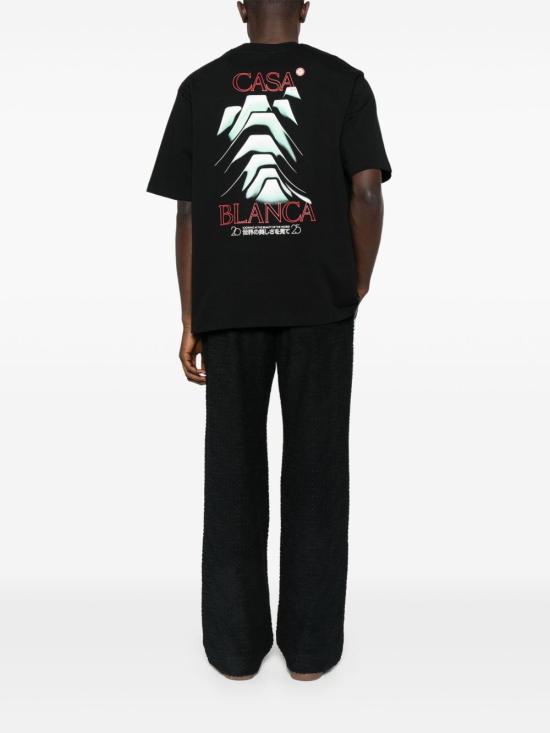 25FW 카사블랑카 반팔 티셔츠 MPF25JTS044 06BLACK Black - CASABLANCA