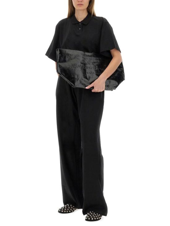 25FW 알렉산더 왕 반팔 티셔츠 1CC3251056 001 BLACK - ALEXANDER WANG