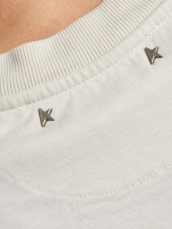 25FW 골든구스 반팔 티셔츠 GWP01874P00212782432 ARTIC WOLF - GOLDEN GOOSE