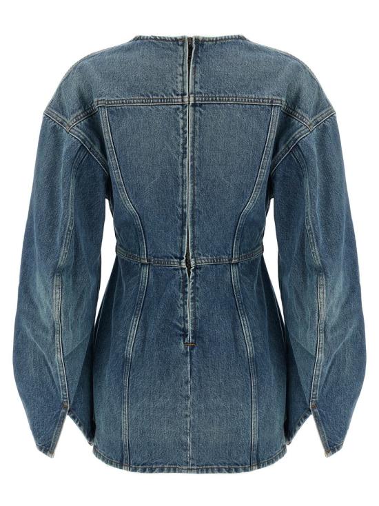 25FW 하이쿠레 데님 원피스 HEW08099DF179L0882L0882 BLUE - HAIKURE